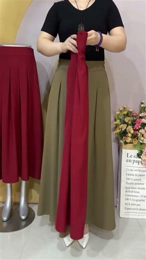 Elegant Pleated Skirt Look ✨ Winter Outfit Idea#grill#fashion#shorts#viral