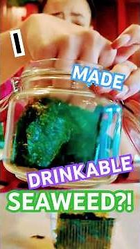 I Infused GIN with SEAWEED & Made A Cocktail! GENIUS 😮‍💨#cocktails #shortsyt #seaweed #greendrinks