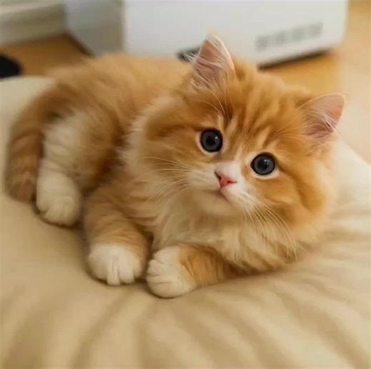 Adorable Baby Playing with Kittens