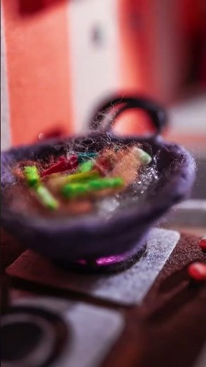 Cooking with Wool BTS Braised Pig's Head Stop Motion Animation