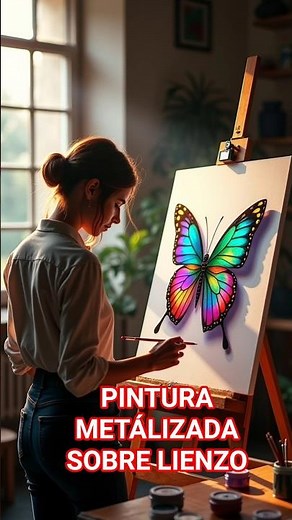 Cómo lograr efecto metalizado en pintura al lienzo 🎨✨ | Técnica fácil y brillante"*