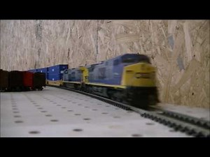 CSX model train very fast