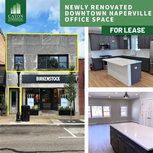 📍 For Lease! NEWLY RENOVATED Downtown Naperville Office Space Be in the heart of Naperville with this newly renovated office space! Located just steps to national retailers and restaurants, this 1,863 SF office features an open concept entry with full kitchen/entertaining space and 3 private offices with private access from the front and rear of the building. Interested? Click here to learn more: https://bit.ly/4nssZeF #DowntownNaperville #Naperville #NapervilleIL #OfficeSpace #NewlyRennovated 