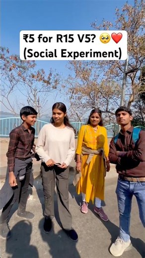 ₹5 for R15 V5? 🥺❤️ (Social Experiment)