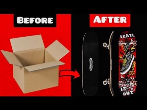 How to make a skateboard with cardboard #cardboardhacks