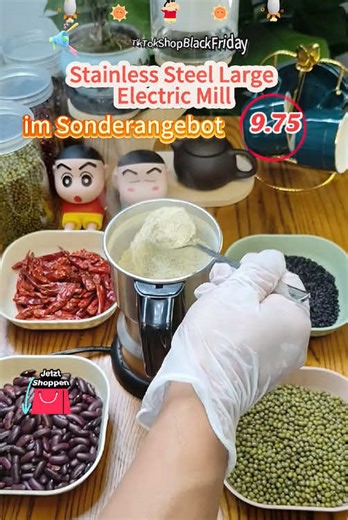 This small but mighty milling machine is definitely a must have. It’s perfect for all dry blending. Crushes food to smooth, powdery and fine form #grinder #tiktokshopblackfriday #unboxyourdeals #christmasgifts #blackfridaydeals