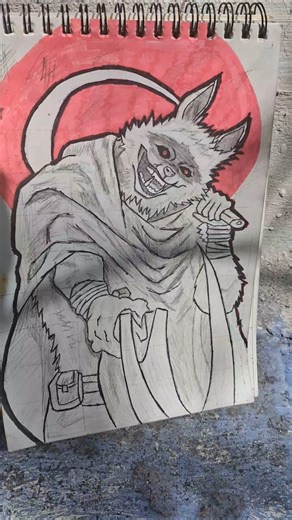 Death Wolf Sketch 🐺☠️ | Dark Art | #shorts #trending #deathwolf #trending #fyp #explore