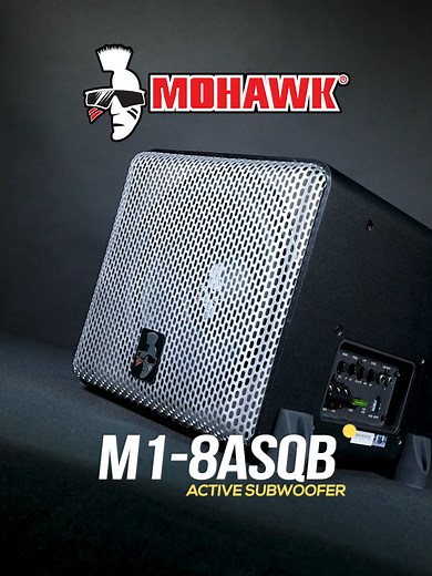 MOHAWK | Nak layan bass tanpa risau bergolek? Mohawk M1-8ASQB Active Sub ada untuk korang. Dengan 8 inch active sub dan 8 inch bass reflex sub, memastikan dentuman sentiasa padu. Max powernya pula boleh cecah 1200 watts guys. #mohawk #activesubwoofer #activesub #caraudio #initiald #fyp