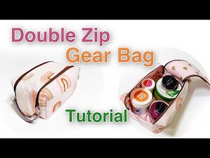 Double Zip Gear Bag/ DIY travel pouch