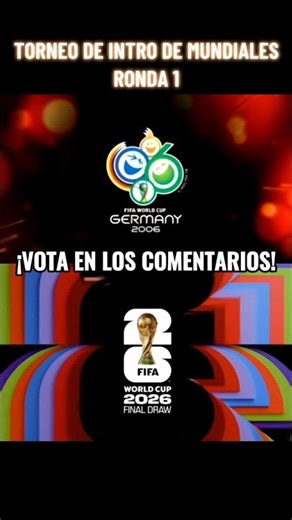 INTROS DE MUNDIALES: 2006 vs 2026 #futbol #worldcup #mundial #shorts