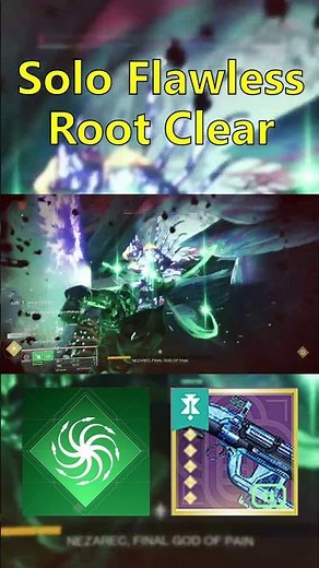 Solo Flawless Root of Nightmares Clear #destiny2