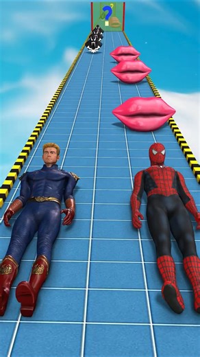 GTA V New Kiss or Save Run Spider-man vs Homelander Funny Epic Challenge! #spiderman