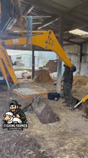 That’s the arm off. Now just to get the rest off. And I have never been taught how to do this shit. I just do it. #backbritishfarming🇬🇧 #digger #selftaught #littleangeryfatman #justdoit