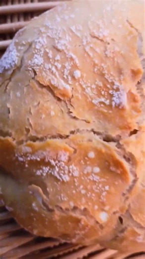 Crusty Bread Dome - No Knead - Ready in 2:35 Hours by Candlelight #nokneadbread #baking #crusty