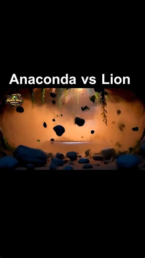 Anaconda vs Lion
