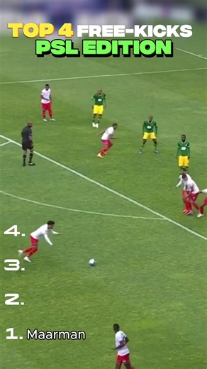 Top 4 Free-kick Goals in PSL Football