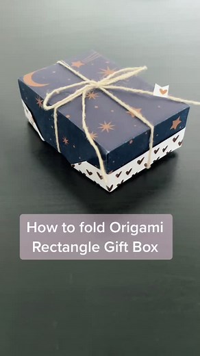 Origami rectangle box for small present🎁 #tiktok_uk #learnontiktok #tiktoktutorial #origami #origamitutorial #papercraft #christmascrafts #giftbox