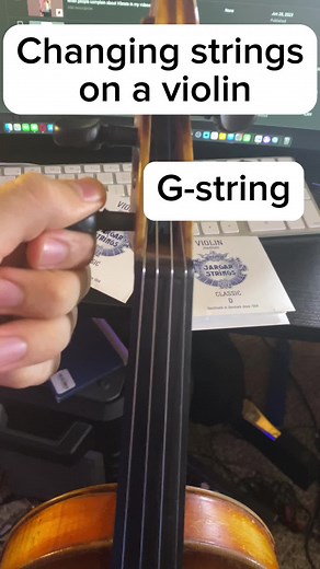 This is how you change Violin strings #music #violin #funny #meme