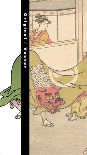【極限ズーム】拡大してわかる本物の美。浮世絵ベクターデータの無限の可能性