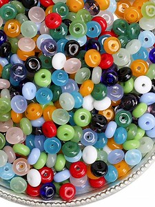 Vibrant Flat Round Candy-Colored Loose Beads For Creative DIY Jewelry Making, Accessories & Craft Projects