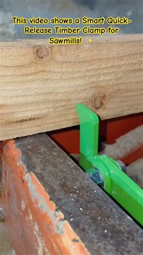 The Easiest Way to Lock Timber in Place! 🔄🔥 #woodworking #sawmill #powertools #smartmachinery