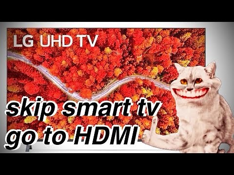 Skip & Disable LG TV SmartTV Menu and Go Directly to HDMI how-to tutorial