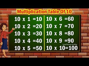 Table of 10|Learn Multiplication Table of 10|10 Table/Maths Tables/Multiplication Tables/Maths Table