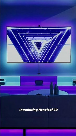 The NEW Nanoleaf 4D Light-strips are SO COOL🤯🔥✨ #nanoleaf #smartlights #rgblights #tech