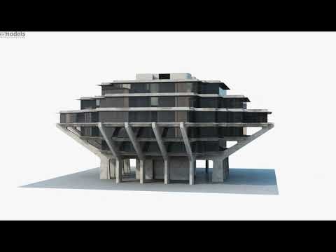 Geisel Library 3D model by 3DModels.org