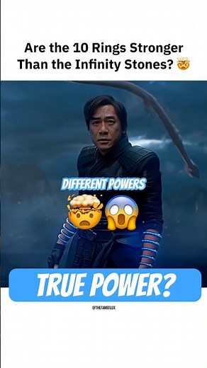 The 10 Rings Are Stronger Than Infinity Stones?! 😱 #marvel #mcu #shangchi #thanos #infinitystones
