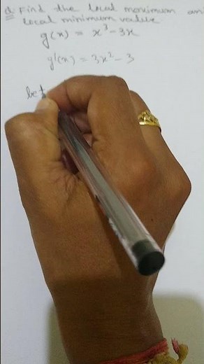 Local maximum and minimum value of a function|| class 12 math