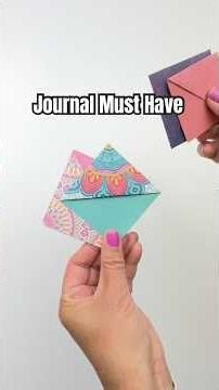 Makes these for your journals - use any size square #stationery #junkjournal #papercrafts #journal