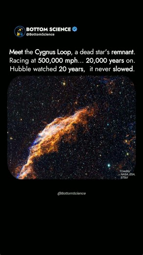 Hubble Watches Cygnus Loop Supernova Shockwave 🌌