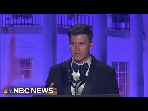 Watch Colin Jost roast the room at 2024 White House Correspondents’ dinner
