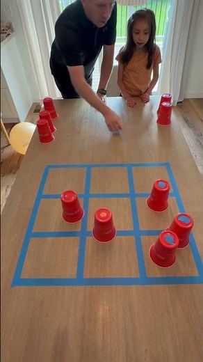 Three Cups In A Row - Easy Party Game #games #familygames #partygames