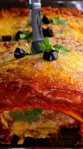 Ground Beef Enchiladas turn a pound of ground beef into an amazing family meal.