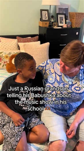 Shawnushka is growing soo fast but he will always be Babushkas talking partner. Also love how much he still finds a point of contact with Babushka when they are talking . like let me hold on to your shirt for a min please 😆#babushka #bilingual #biracial #grandmasoftiktok #grandmaandgrandson #talking #conversation #familypage #russian #grandson#fypp