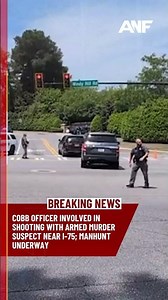 Manhunt underway after murder suspect points gun at Cobb officer