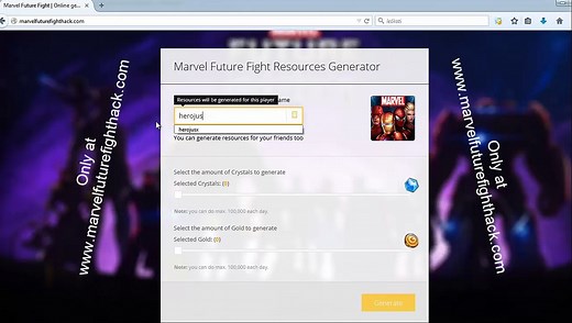 Marvel Future Fight Generator - Get unlimited Crystals and Gold