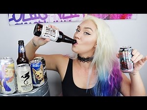 ASMR | BEER TASTE TESTING ( Getting Tipsy! 🤪) Drinking/Mouth Sounds!