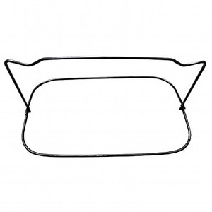 Sandbaggy 3" Steel Rebar Chairs for Concrete Footings - Double Rod Capacity for #3 to #8 Rebar - Black Annealed Steel (25)