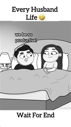 part6 😂👫 Married life be like… total chaos but full of love! #animation #husbandlife #funny#comedy