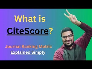 What is CiteScore? | Easy Explanation for Researchers #CiteScore #Scopus