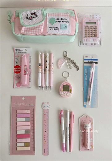 new study set 🧚‍♀️🌟 #stationery #funcstationery #fyp #studyset #studyessentials