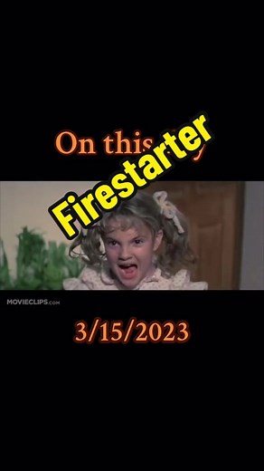 #onthisday FIRESTARTER (1984) - Drew Barrymore and Heather Locklear. #drewbarrymore #stephenking #1980s #80s #80smovies #horror #horrormovies