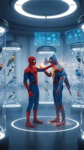 Spider-Man VIP Lab Transformation 🦅 | Bird Power Suit | Cinematic AI