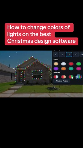 How to change colors of lights on Grants Pro Estimator Christmas light Design Software #best #christmas #design #software #grantsoutdoor