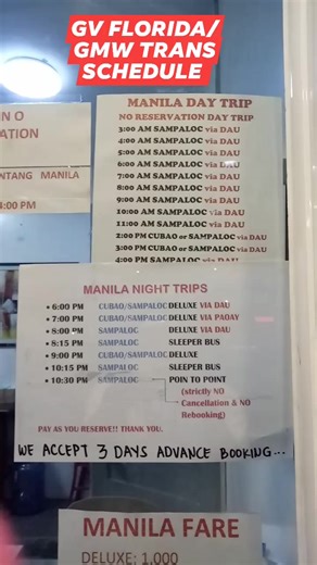 135K views · 236 reactions | UPDATED DAILY TRIP SCHEDULE GVF X GMW #Florida #Schedule #Transportation #Biyaheros #BusReels #reelstrending #reelsfbシ #fypシviralシ2024 #foryoupageシ #fypviralシ #reelsvideoシ #PJBusReels #PJBusPhotography | PJ Bus Photography | Facebook