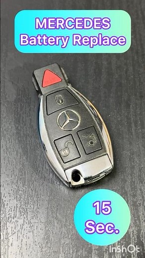 MERCEDES Replace Key FOB Battery in 15 sec