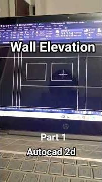 wall Elevation design autocad 2d interior design beginner